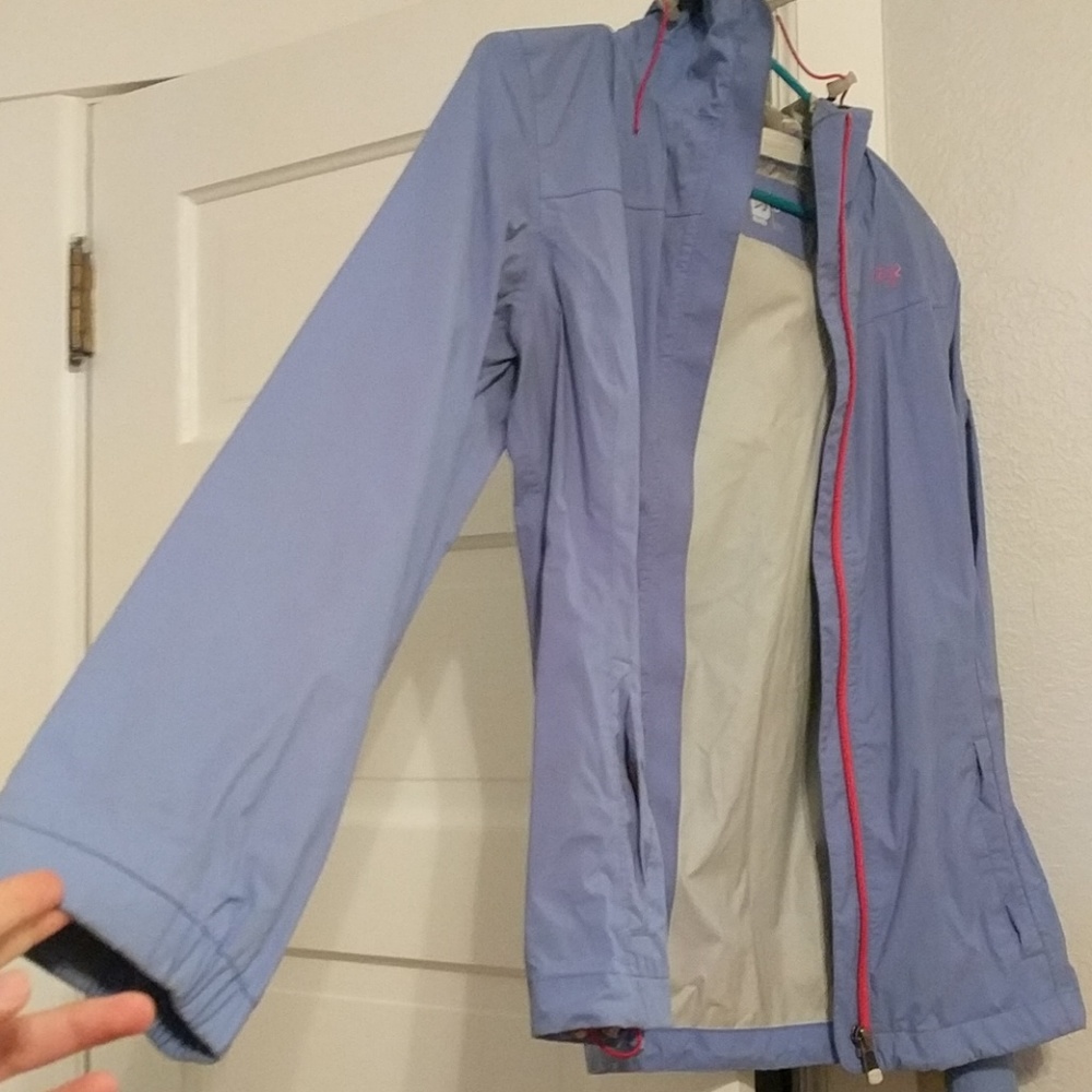 REI lavender Raincoat
